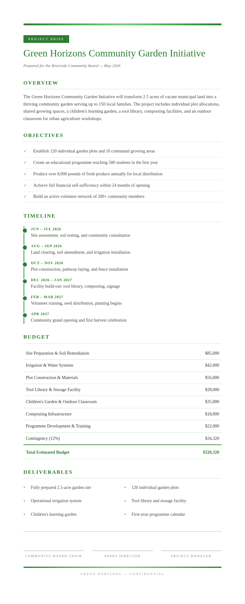 Botanical Nature Brief With Green Palette